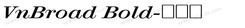VnBroad Bold字体转换